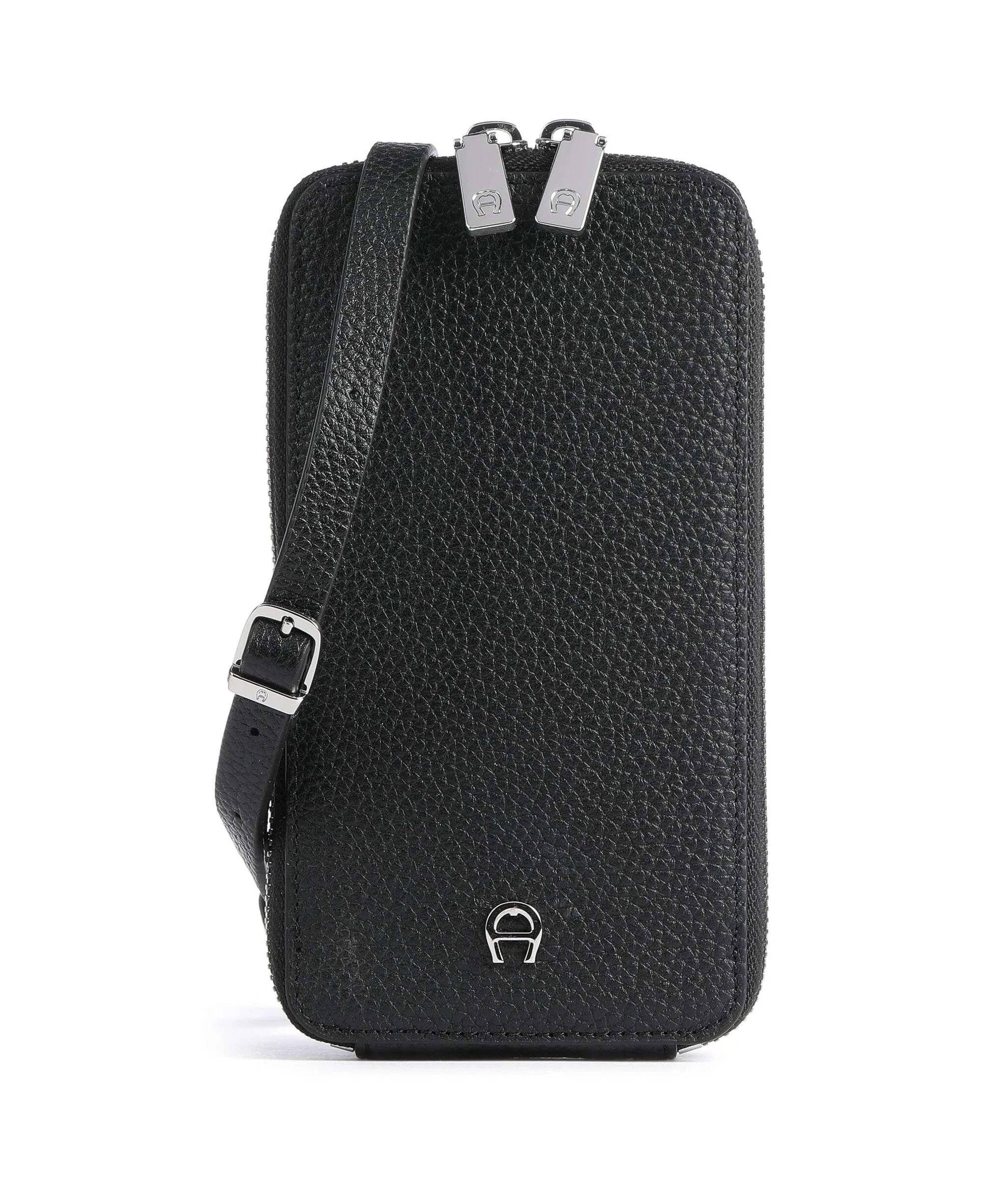  Aigner Fashion Borsetta porta cellulare pelle granulata nero  