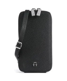  Aigner Fashion Borsetta porta cellulare pelle granulata nero  