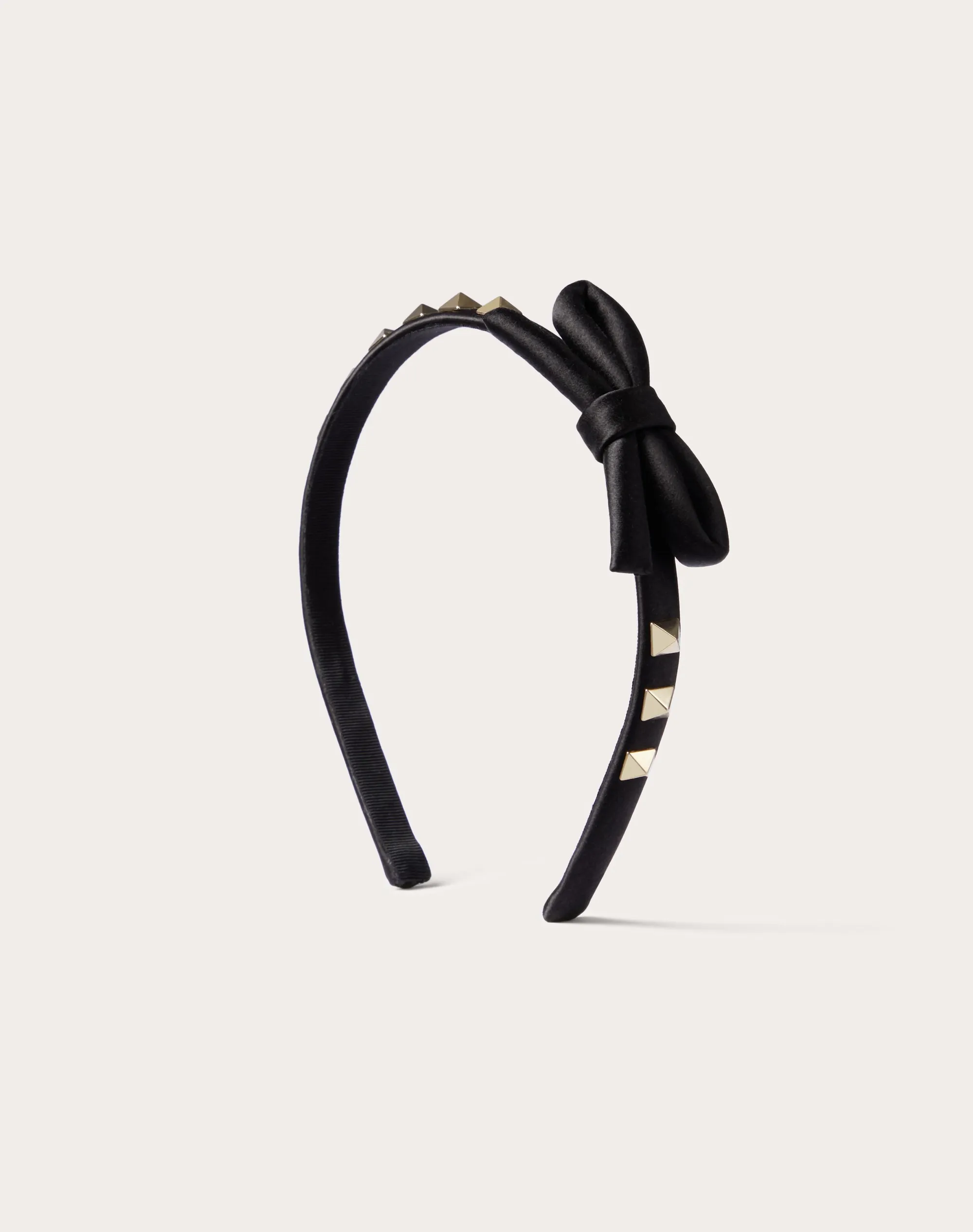 CERCHIETTO ROCKSTUD IN RASO E METALLO
