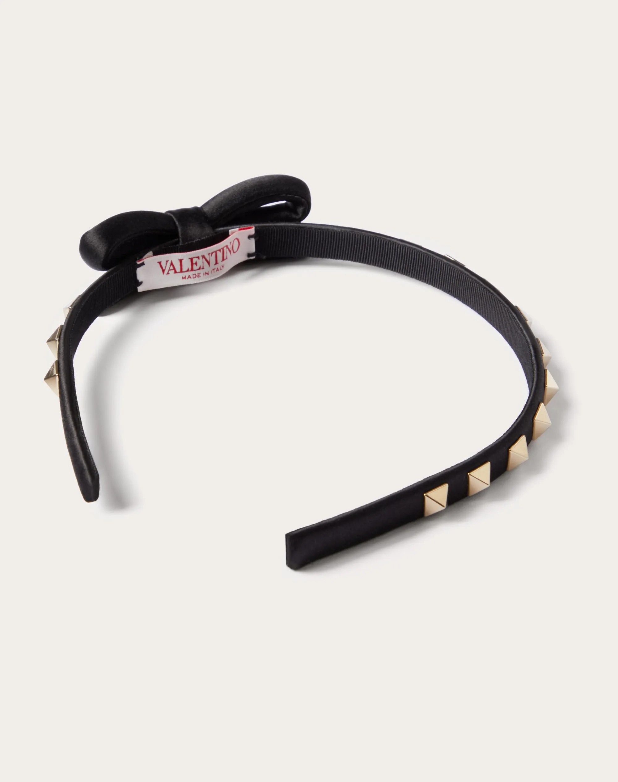 CERCHIETTO ROCKSTUD IN RASO E METALLO