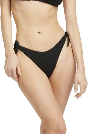 FISICO   SLIP MARE NERO CON FIOCCHI LATERALI