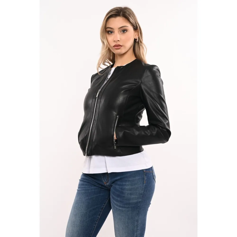 Giubbino donna collo coreano A-X