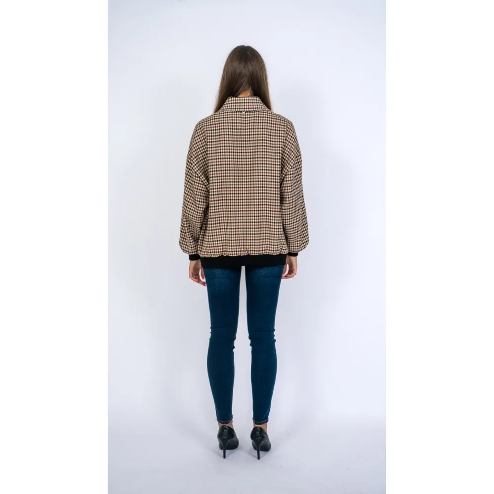 Giubbino donna over a quadri Dixie