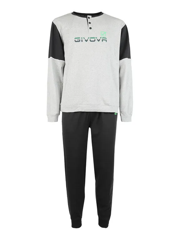 Givova Pyjama chaud en coton pour homme