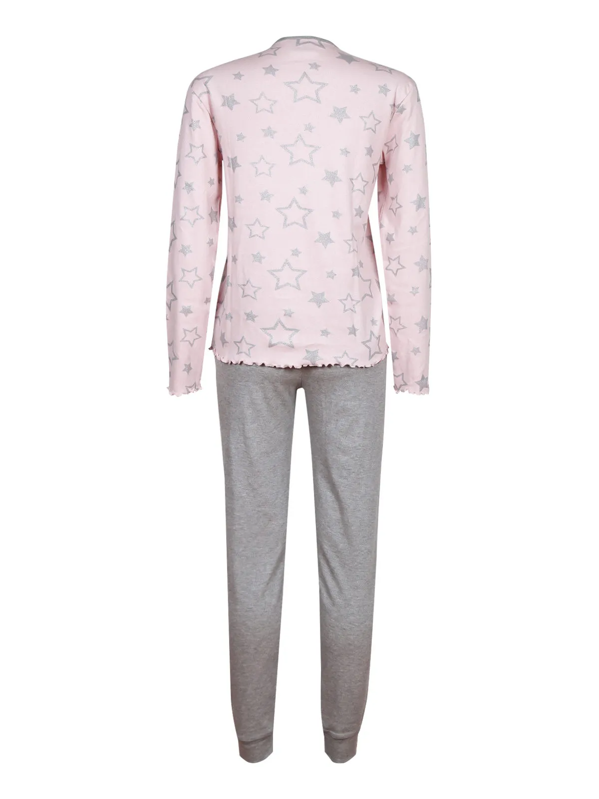 Lonsdale Pyjama long femme en coton à paillettes