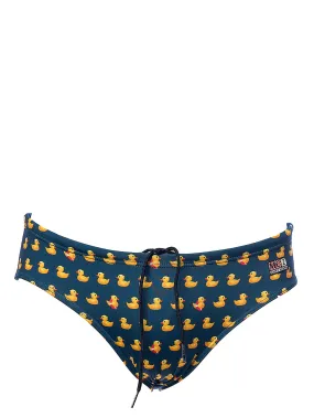MC2SAINTBARTH   SLIP MARE CAYO DUCKY CON APPLICAZIONE LOGO FRONTALE