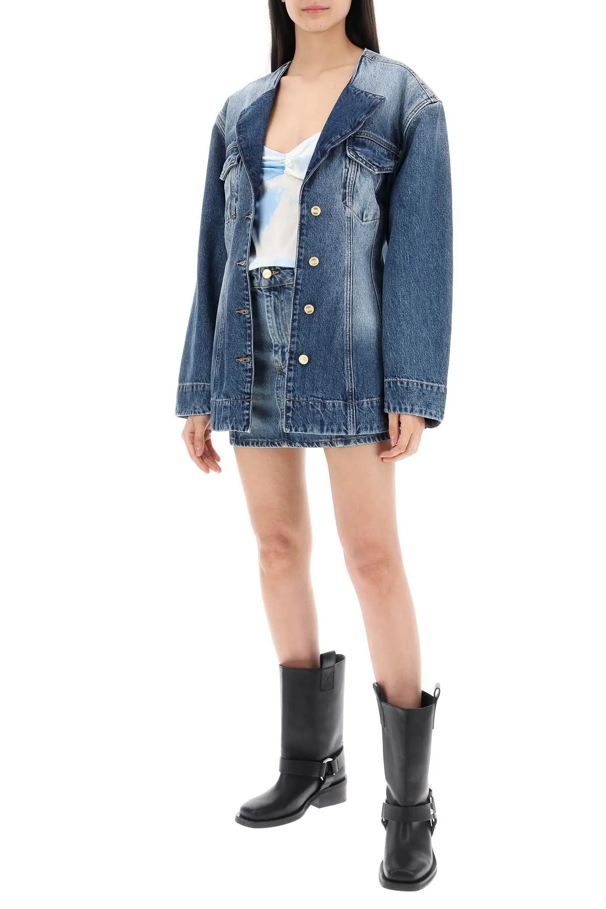 Minigonna in denim