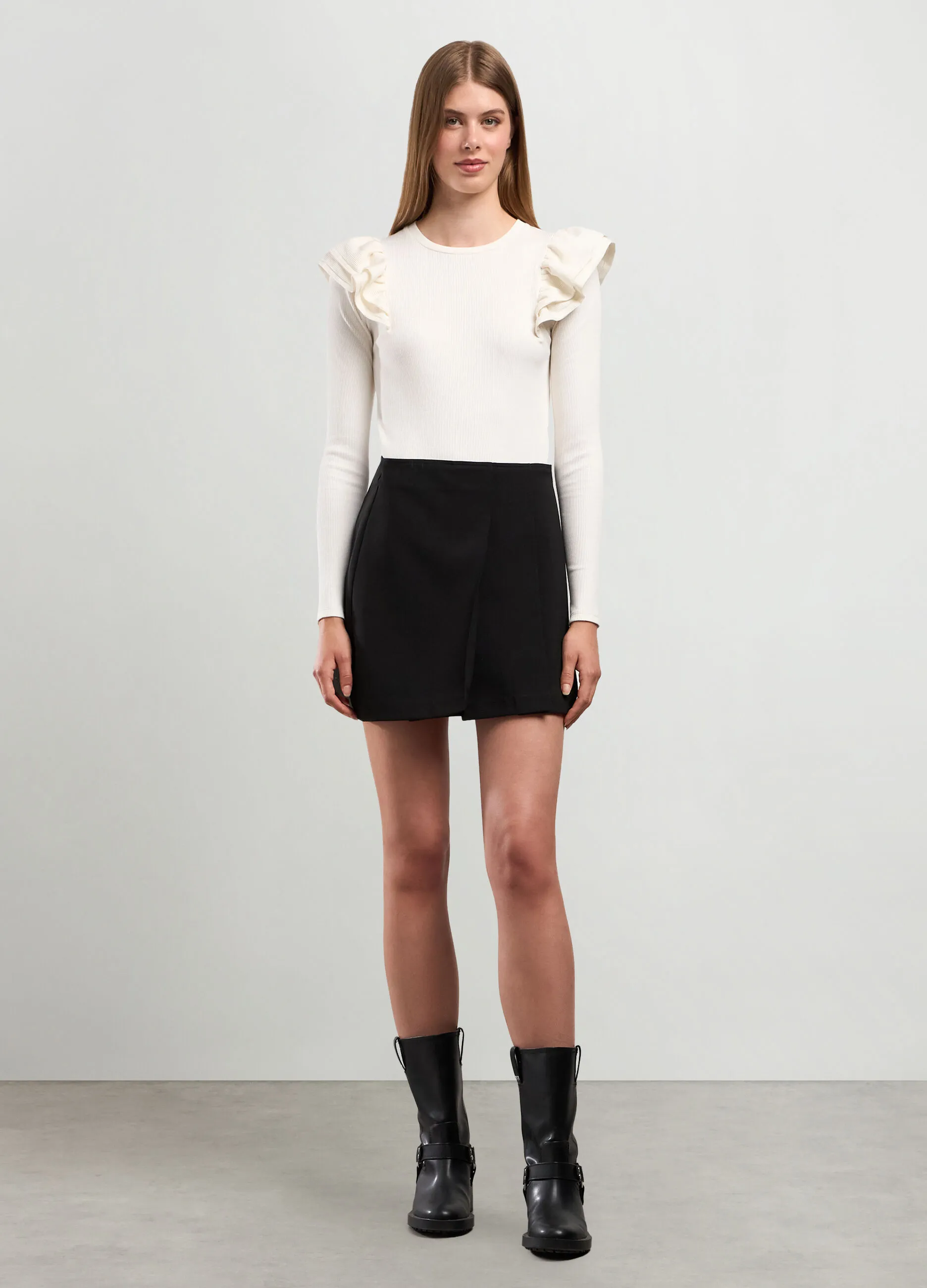 NICE & CHIC  Minigonna con pinces donna