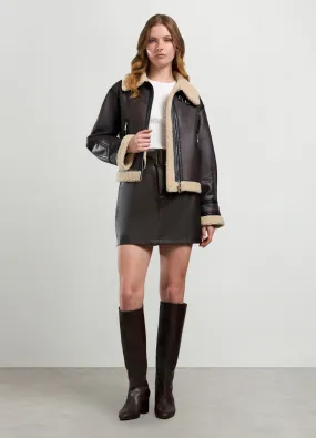 NICE & CHIC  Minigonna in eco pelle donna