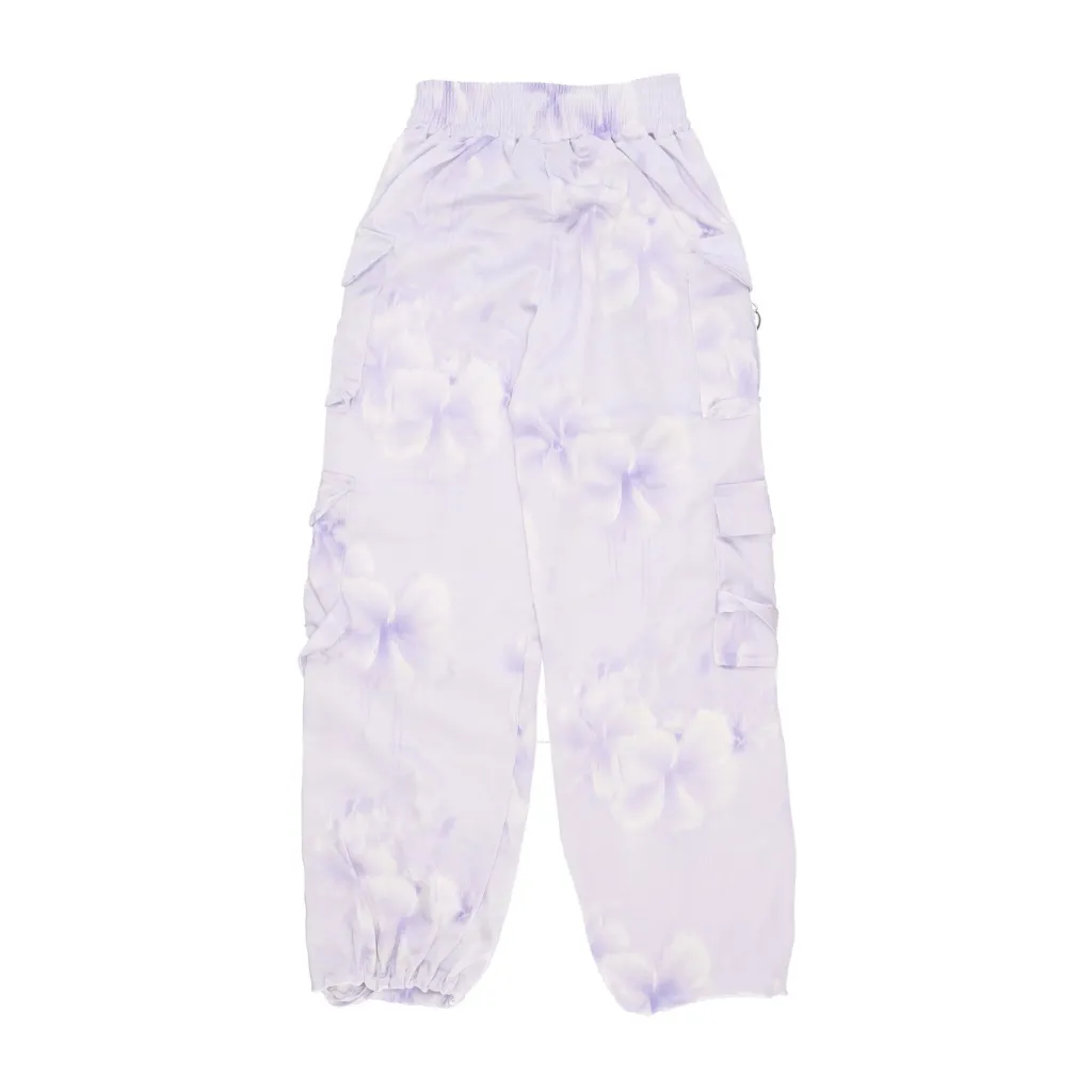 pantalone lungo donna w satin cargo pant LILAC