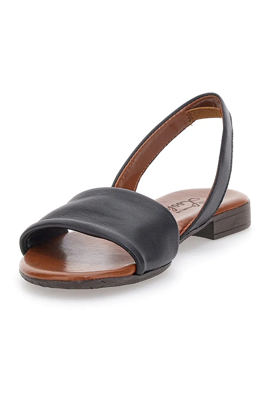   PITTARELLO LOOK Sandali Flat Neri In Pelle Pittarello Look 225140