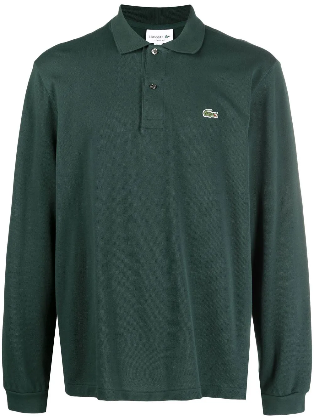 polo manica lunga verde scuro