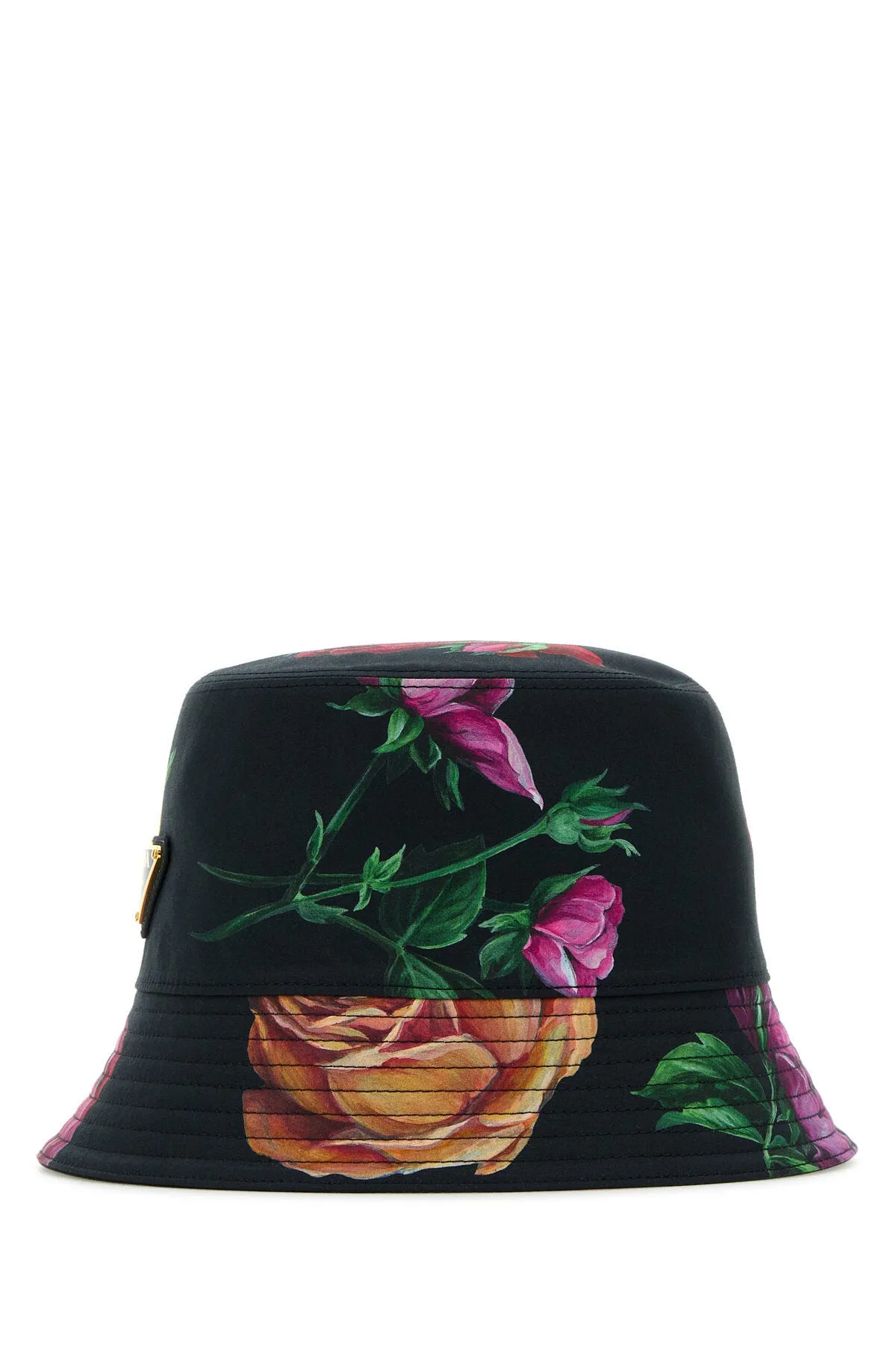 Printed cotton bucket hat    