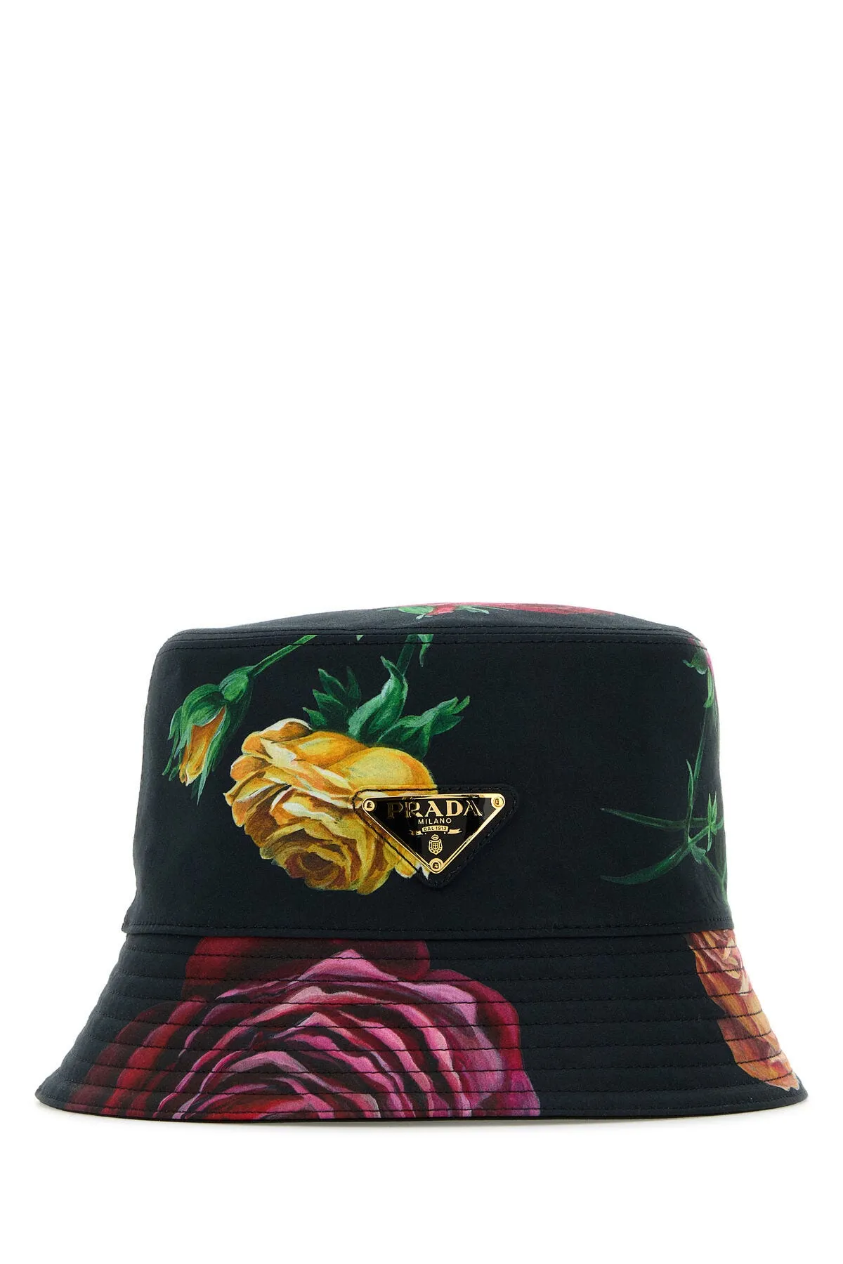 Printed cotton bucket hat    