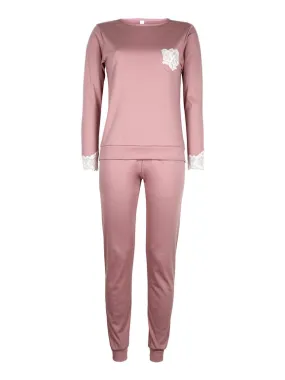 Pura Pyjama long femme avec dentelle