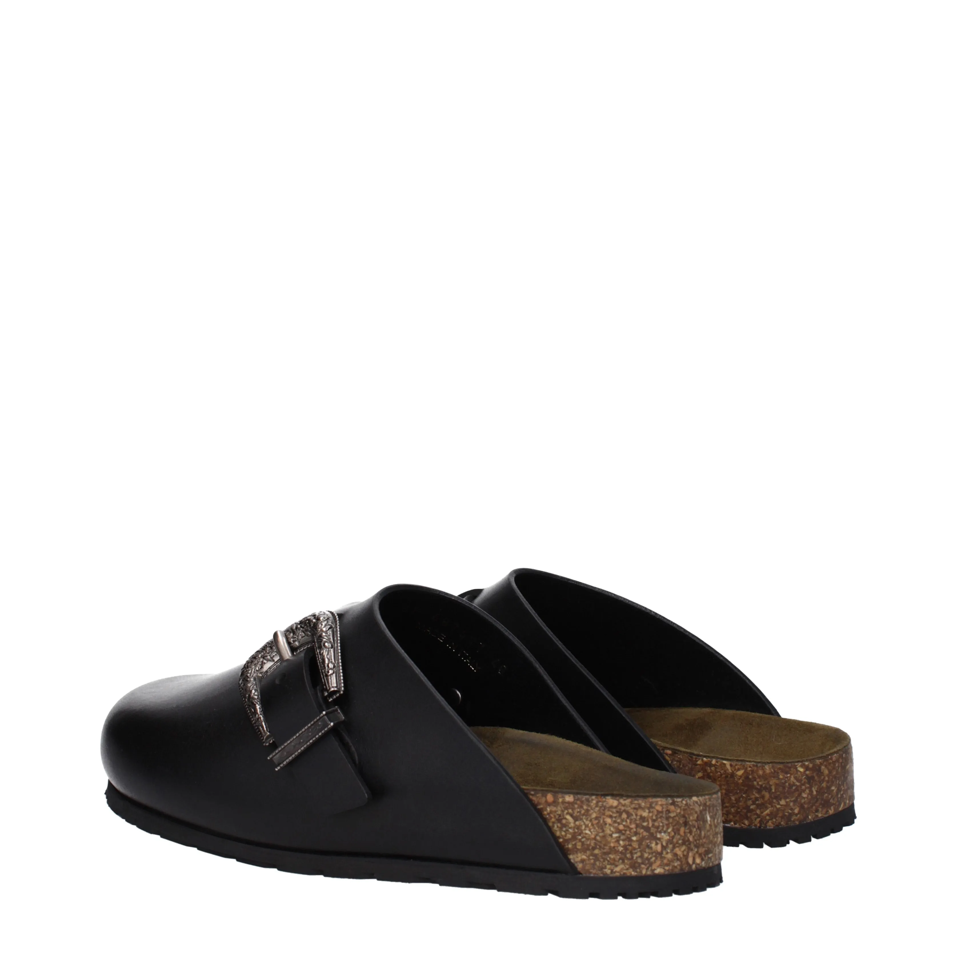 Saint Laurent Ciabatte e Zoccoli Uomo Pelle Nero
