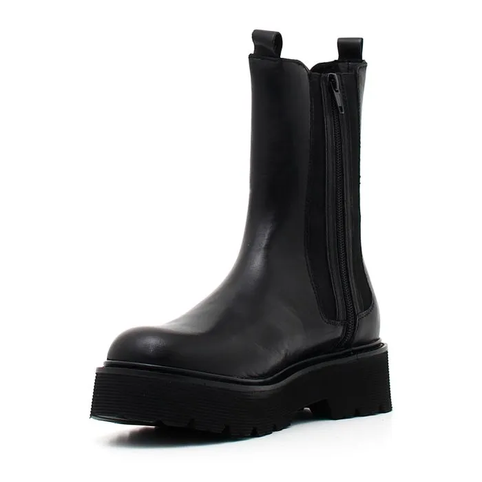 SLASH 3267 HIGH BEATLE W LEATHER/EL Nero