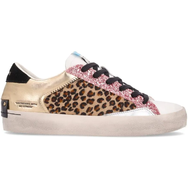 Sneakers Distressed Animalier 